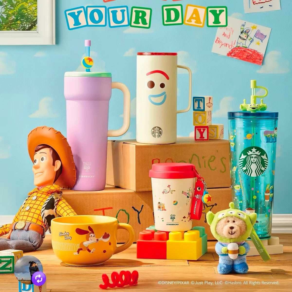 Authentic Starbucks Korea x Toy Story Cup Tumblers