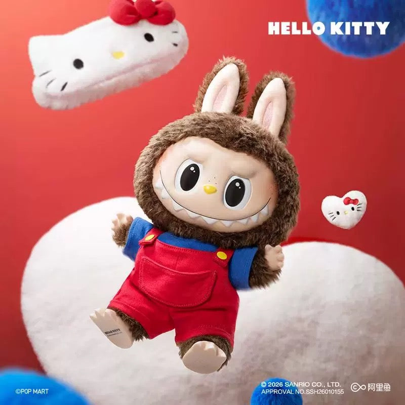 Authentic  Popmart The Monsters Labubu Vinyl Plush Doll Hello Kitty Blind Boxes