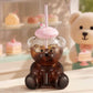 Authentic Starbucks Pink Glass Bear Cup