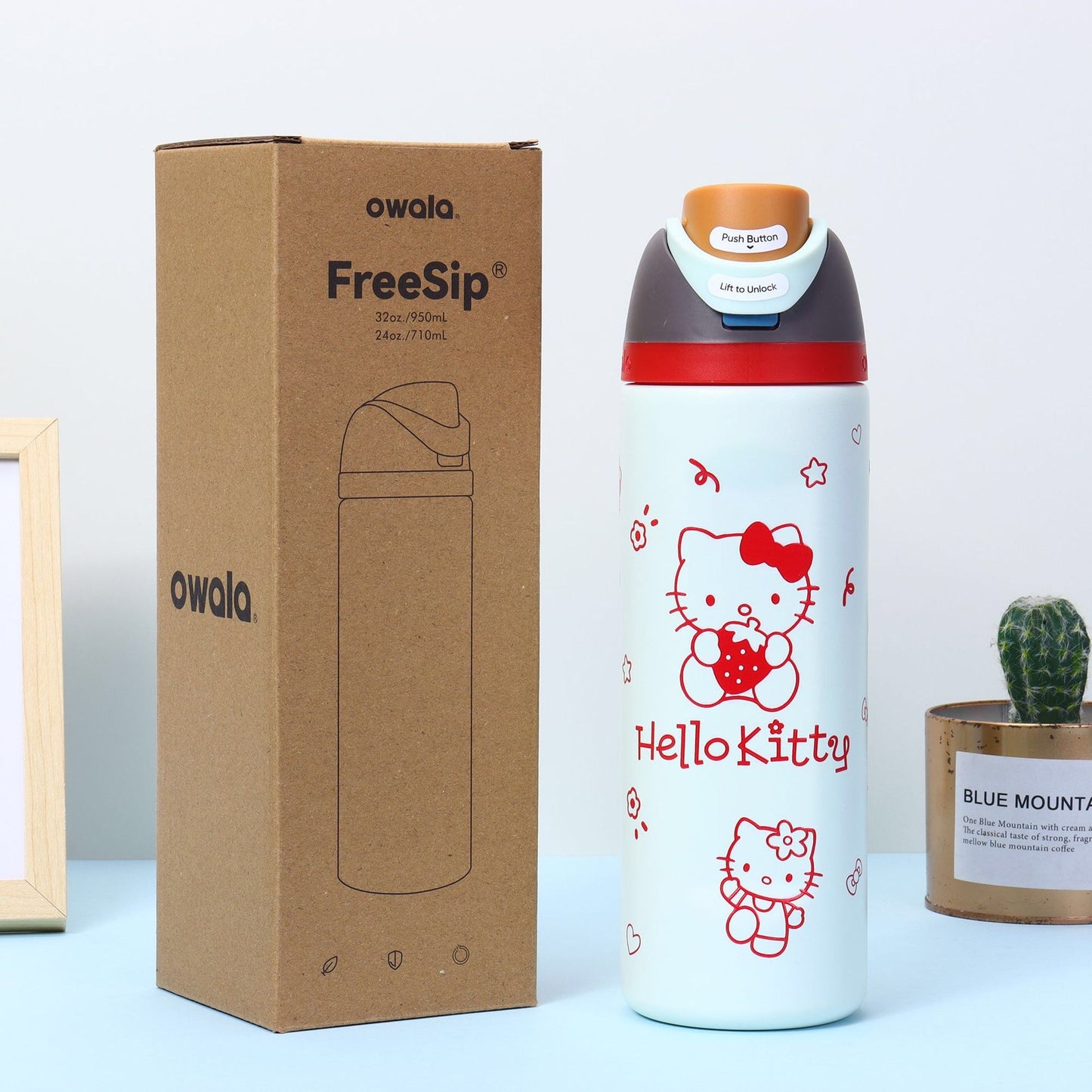 Sanrio Hello Kitty Owala Water Bottle 24 oz