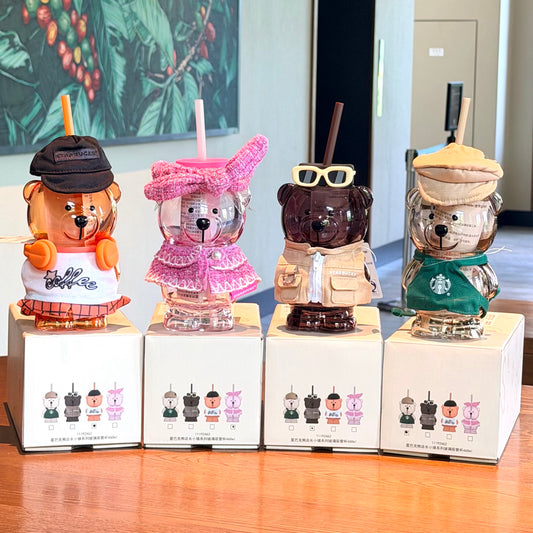 [PRE ORDER ] SHANGHAI EXCLUSIVE LIMITED QUALITY Authentic Starbucks Glass Cup Bearista