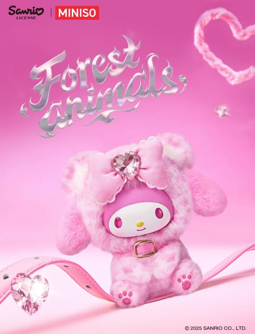 [Authentic] Miniso Sanrio Characters Forest Animals Vinyl Plush Blind Boxes Pendant