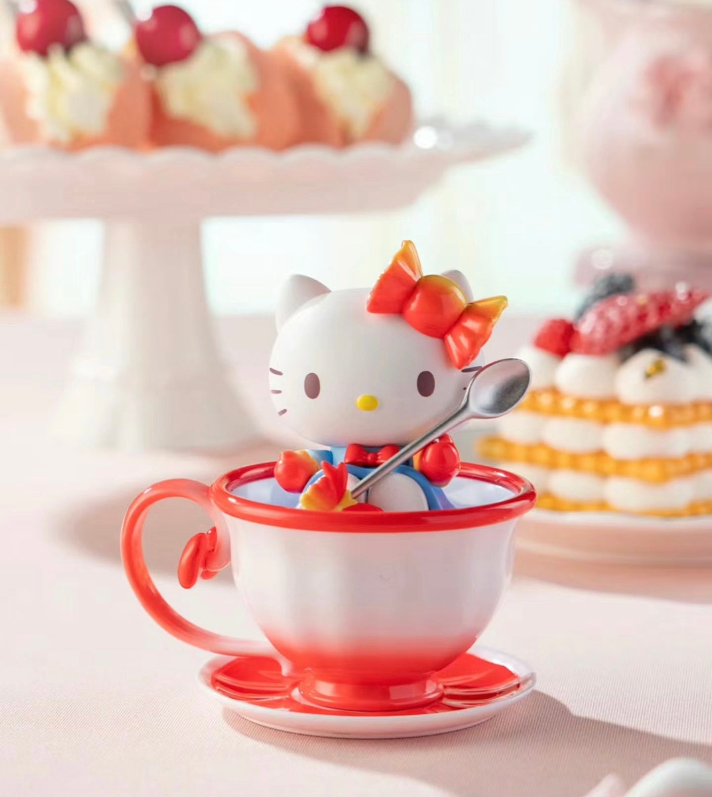 [Authentic] Sanrio Tea Party Blind Boxes Hello Kitty Hangyodon Cinnamoroll My Melody Kuromi Pochacco Pompompurin