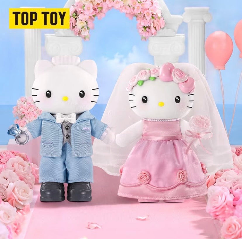 Authentic Toptoy Blind Boxes Plush Style Doll Sanrio Central Wedding Hello Kitty Dear Daniel