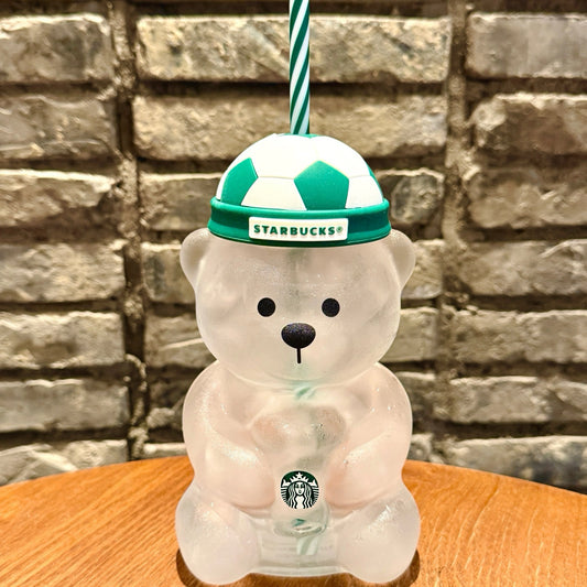 Authentic Starbucks Bearista World Cup Glass Cup Football