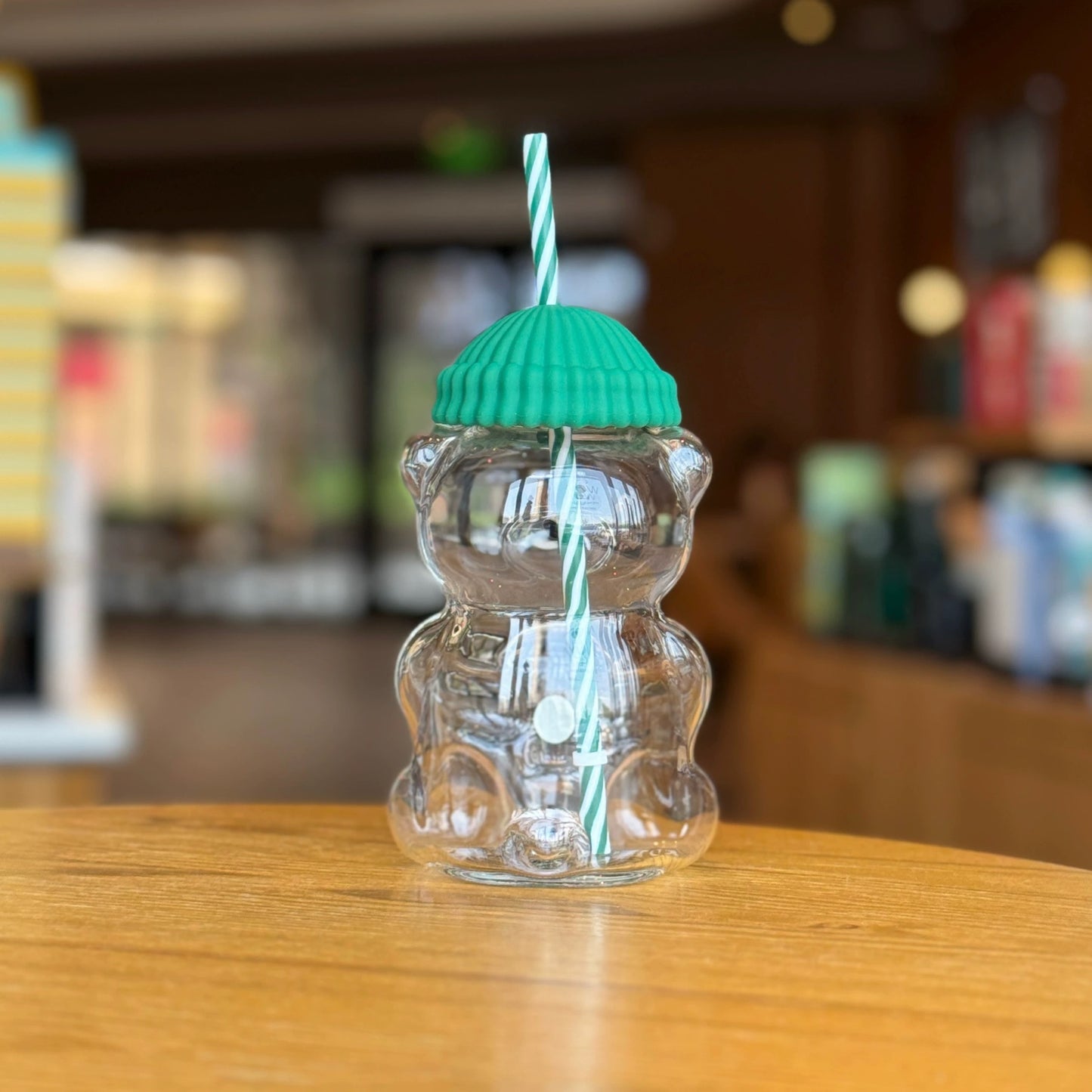 Authentic Starbucks Teddy Bear Cup Style Glass Cup