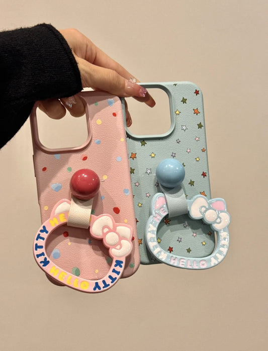 Cute Sanrio Hello Kitty IPhone Case Solid Color
