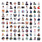 K-pop BTS 100 DIY Stickers Stationery Office Supplies