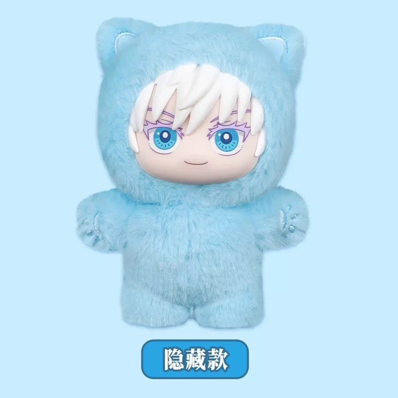 [Authentic] Anime Jujutsu Kaisen Face Plush Doll Eaki Figure Keychain Collectable Toys Mystery Blind Boxes
