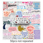 Taylor Swift 50 pcs Lyrics Stickers
