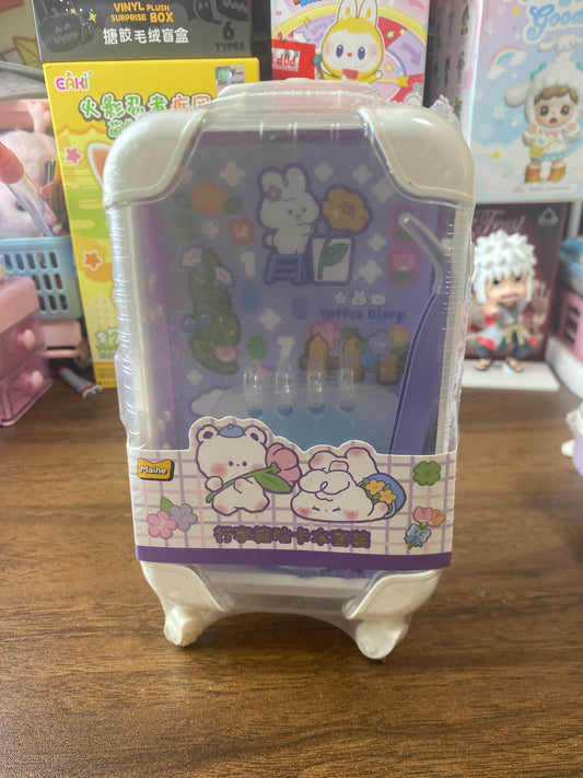 Clearance DIY Suitcase with acrylics, stickers , tweezers inside