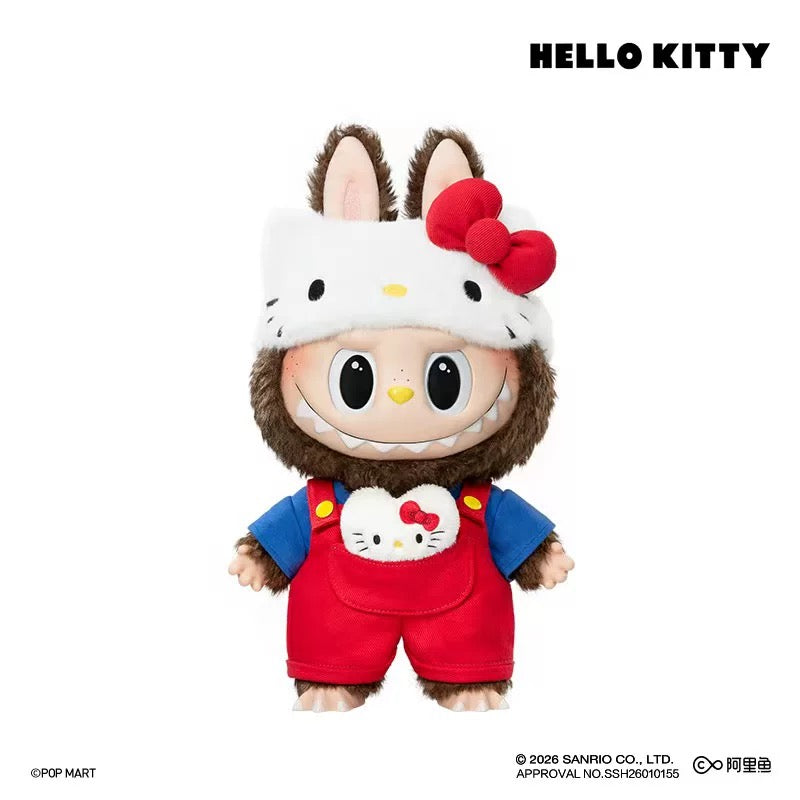 Authentic  Popmart The Monsters Labubu Vinyl Plush Doll Hello Kitty Blind Boxes