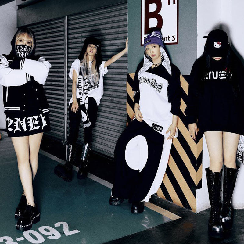 K-pop 2NE1 Welcome back Tour Sanrio Hello Kitty Sweater Hoodie Park Bom Minzy CL Dara