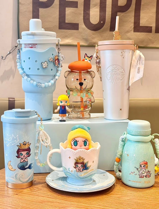 Authentic Starbucks x Popmart Molly Collaboration Cups Mainland China