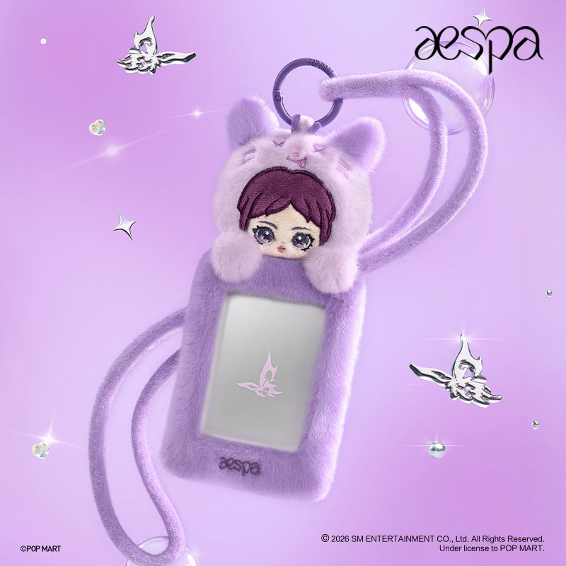 Authentic Popmart x Aespa Fluffy Club Series Blind Boxes K-pop Card Holder
