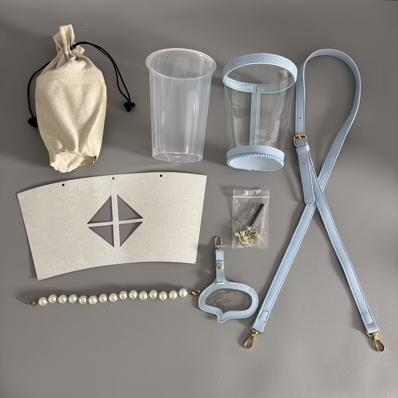 [DIY Accessories ] Molly Tea x Love and Deepspace Cup Transparent bag [ Does not include the Lads paper bags / sold separately ]