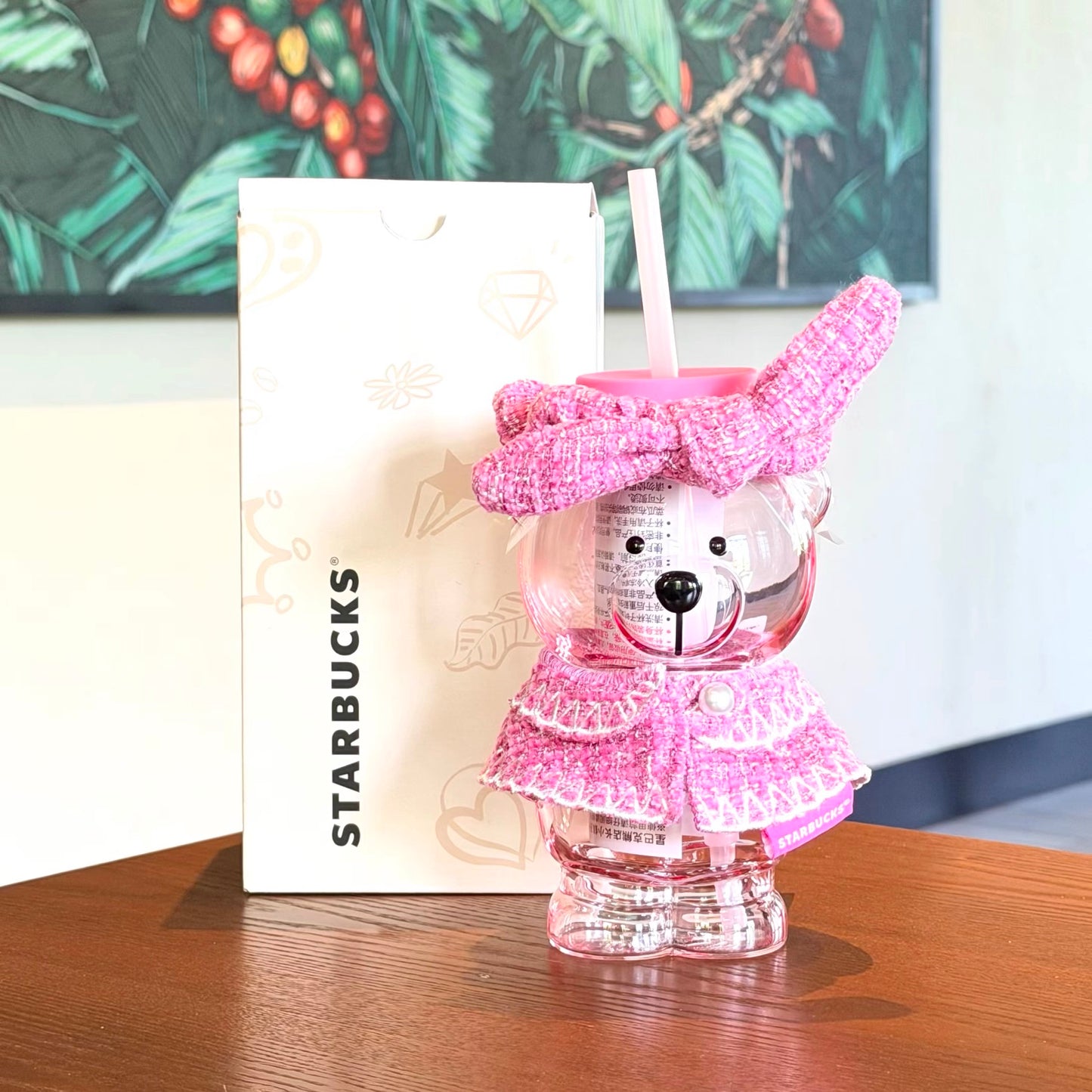 SHANGHAI EXCLUSIVE LIMITED QUALITY Authentic Starbucks Glass Cup Bearista