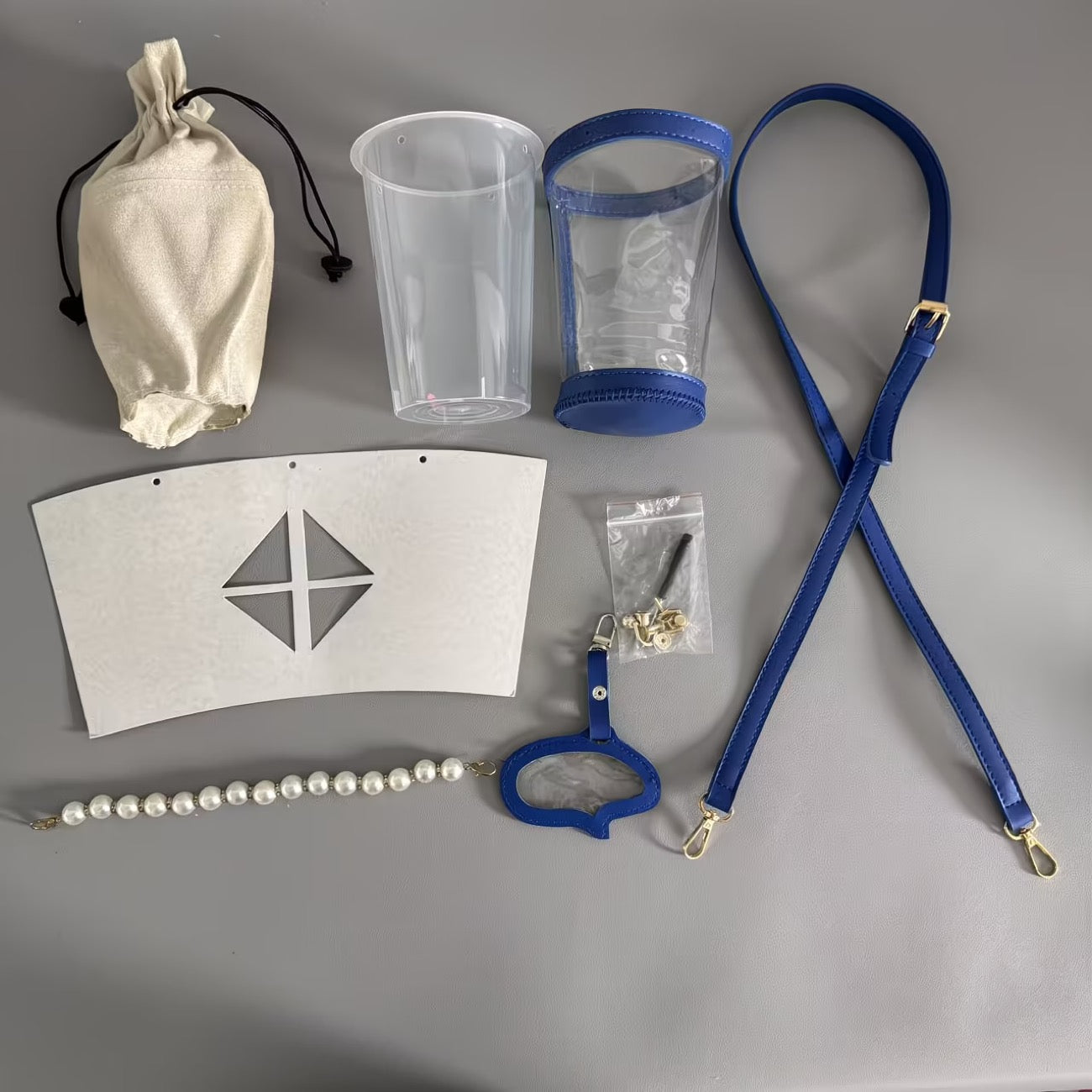 [DIY Accessories ] Molly Tea x Love and Deepspace Cup Transparent bag [ Does not include the Lads paper bags / sold separately ]