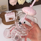 Authentic Starbucks Pink Glass Bear Cup
