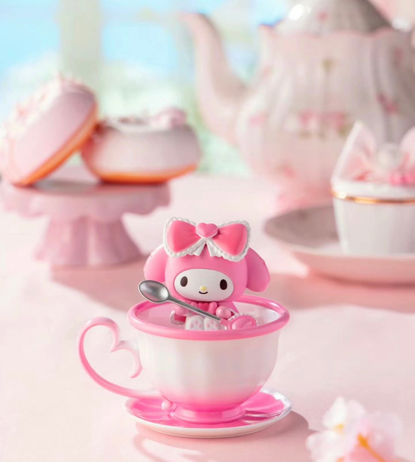 [Authentic] Sanrio Tea Party Blind Boxes Hello Kitty Hangyodon Cinnamoroll My Melody Kuromi Pochacco Pompompurin