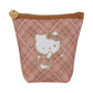 [Authantic] Miniso land Sanrio Hello Kitty Bag Mirror Plushy Pillow Hair Clip Retro Plaid Series