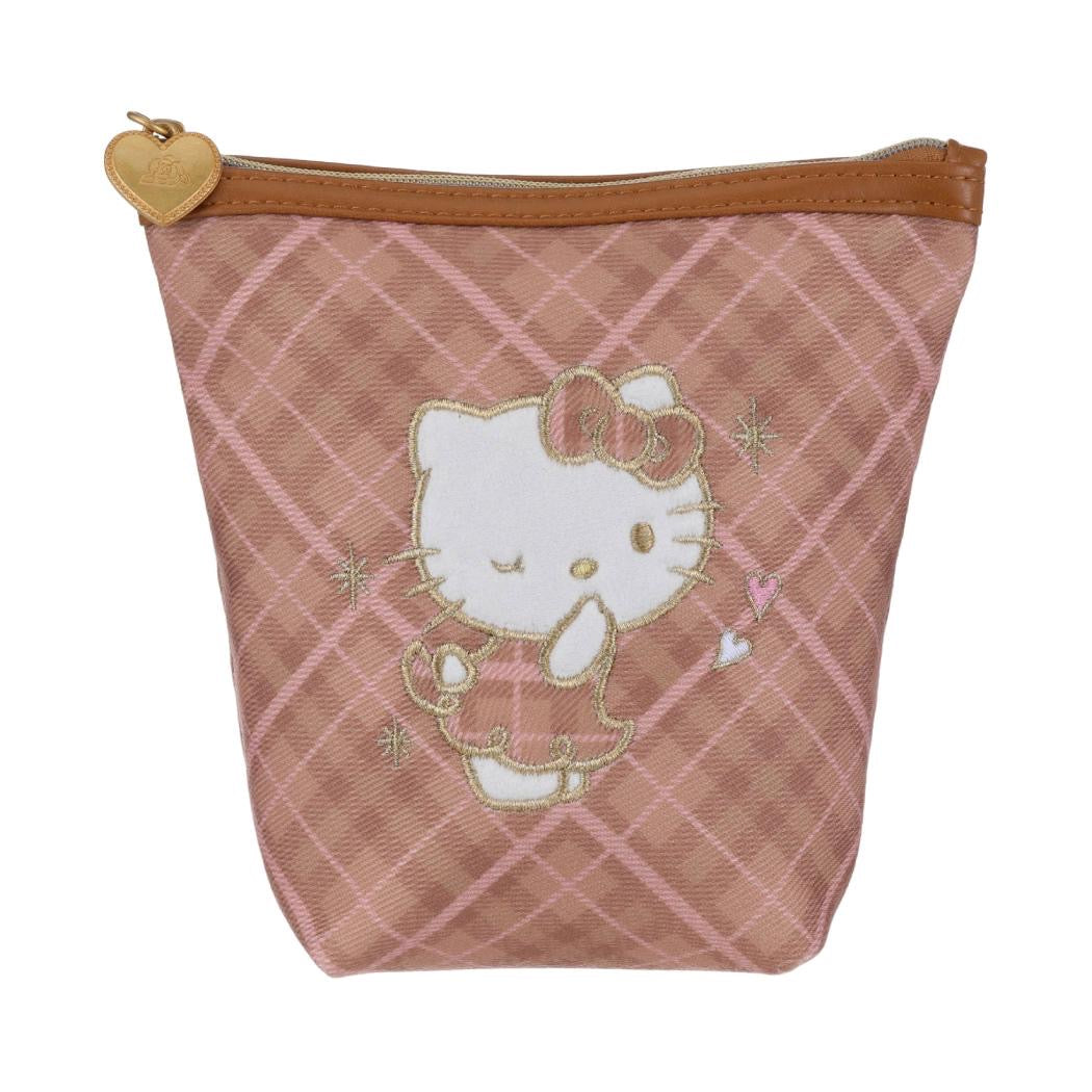 [Authantic] Miniso land Sanrio Hello Kitty Bag Mirror Plushy Pillow Hair Clip Retro Plaid Series