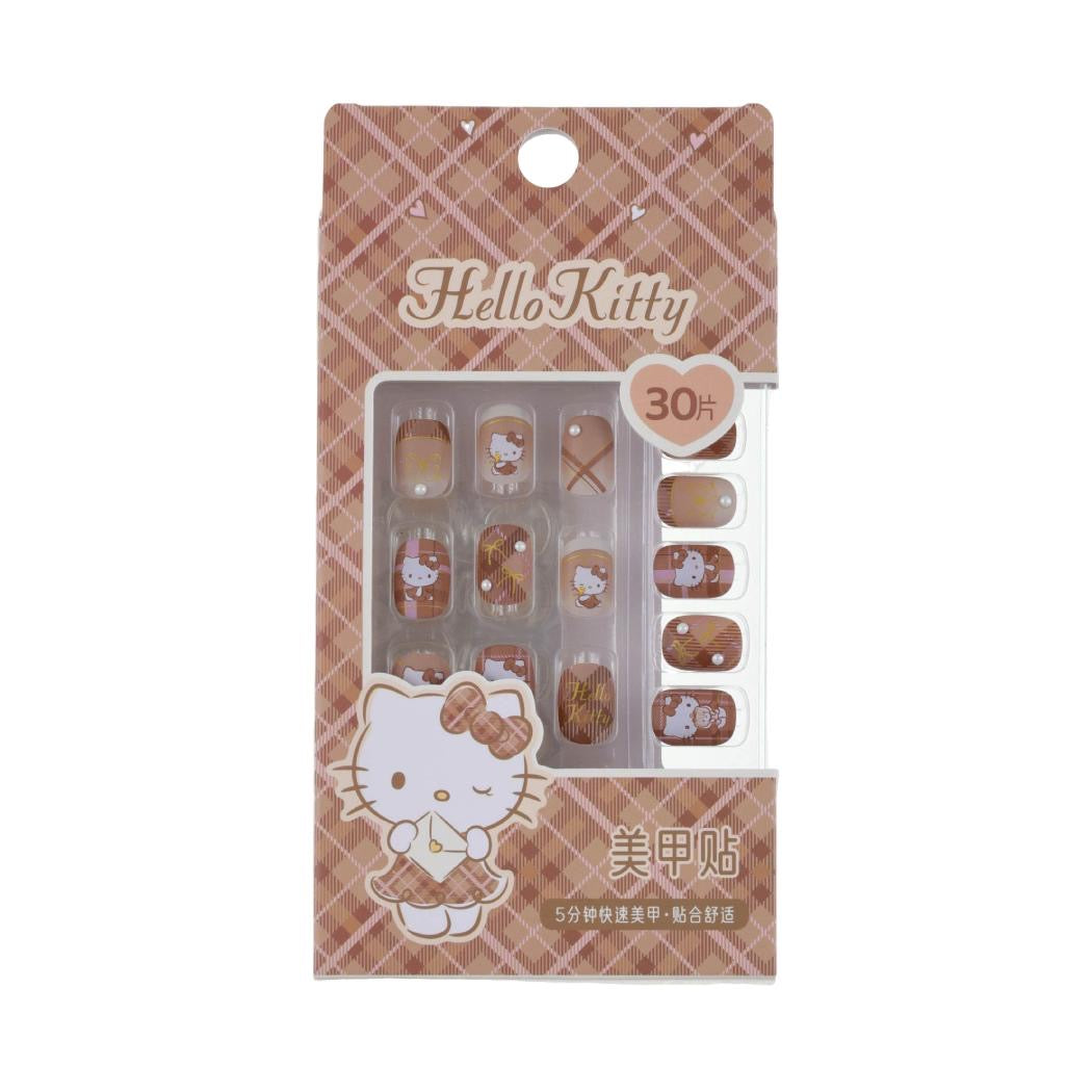 [Authantic] Miniso land Sanrio Hello Kitty Bag Mirror Plushy Pillow Hair Clip Retro Plaid Series