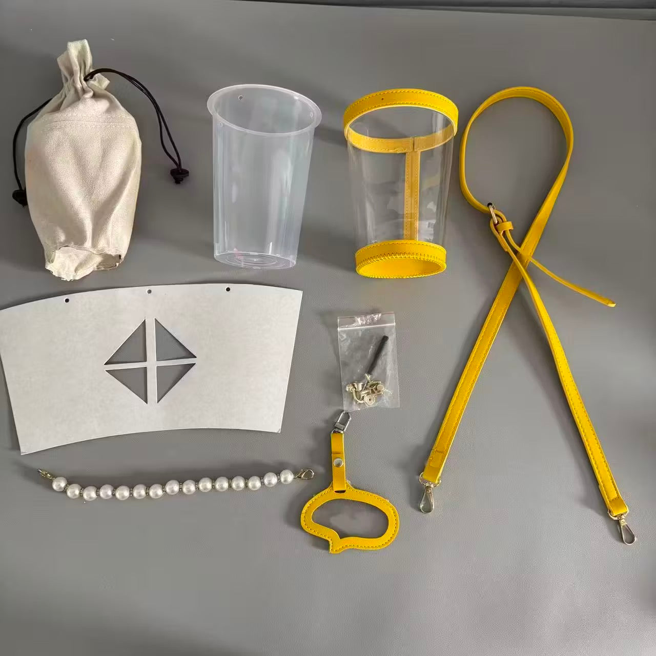 [DIY Accessories ] Molly Tea x Love and Deepspace Cup Transparent bag [ Does not include the Lads paper bags / sold separately ]
