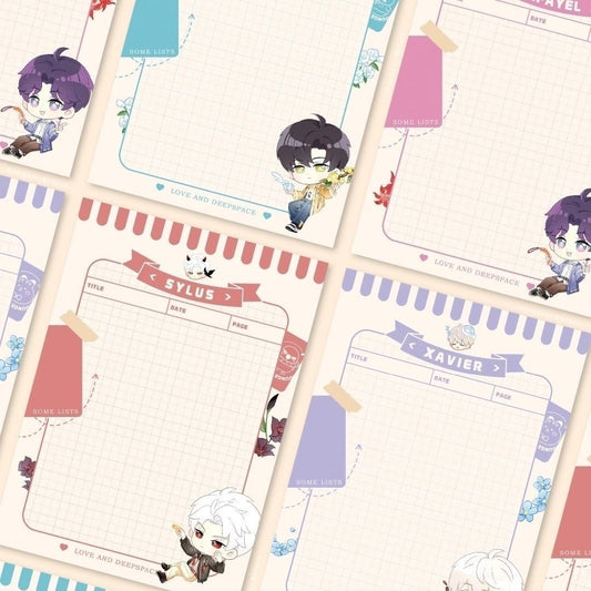 Love and Deepspace game Notepad Stationary