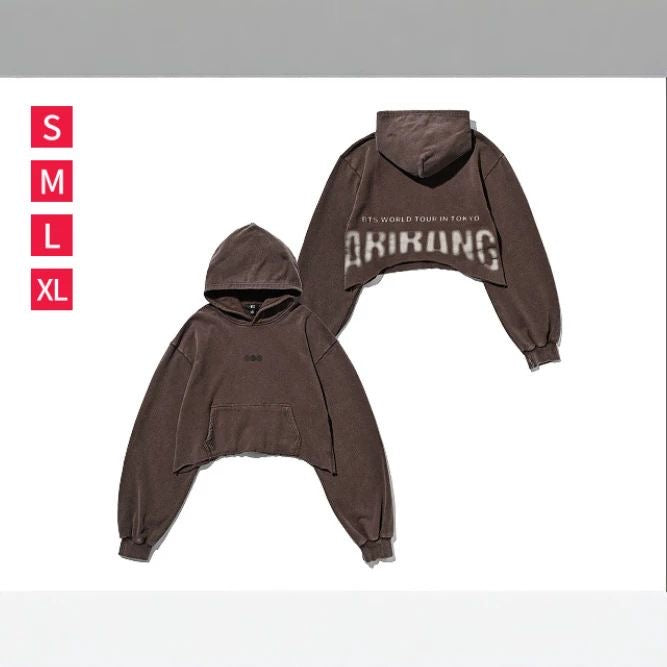 K-pop  BTS Arirang Jersey Jacket Crop