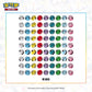Pokemon Coin Collection 10 Diff Coin Designs with rare gold coin