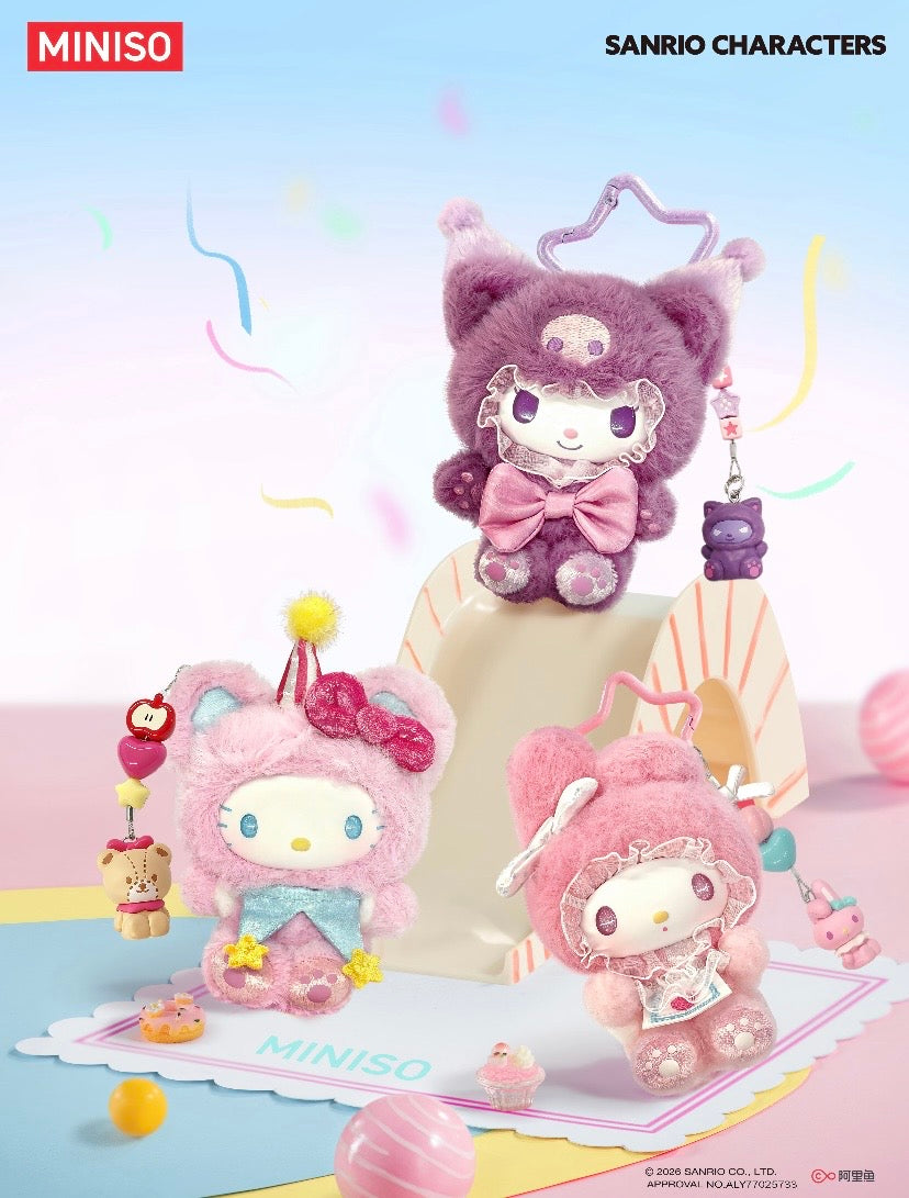 Authentic Miniso Blind Boxes Plush Pendant Sanrio Dream Parade