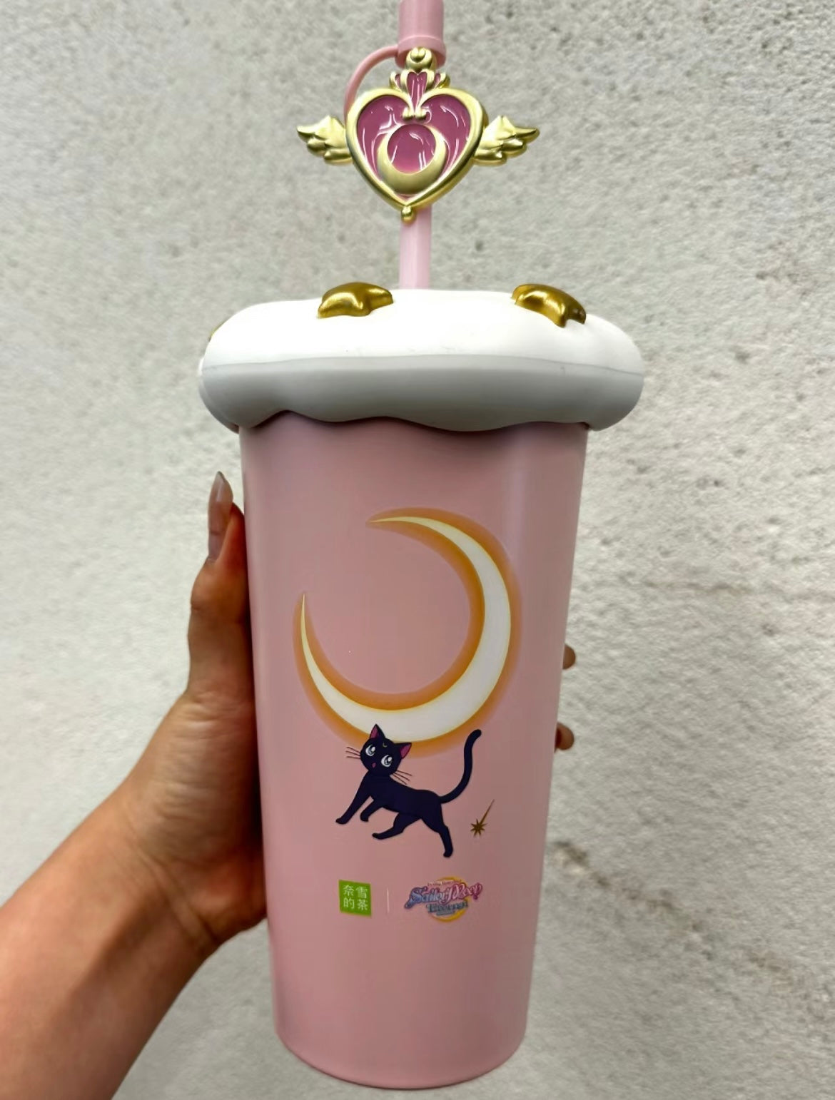 Sailor moon X Naixue Tea Ceramic Thermos Cup Fluffy Bag
