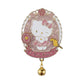 [Authantic] Miniso land Sanrio Hello Kitty Bag Mirror Plushy Pillow Hair Clip Retro Plaid Series