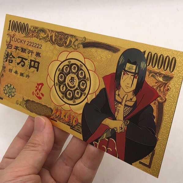 Anime Naruto Money Bank Notes Wallet Accessories Set of 10