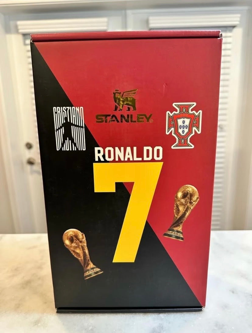 Ronaldo Lionel Messi Football Inspired Stanley Tumbler Cup includes Gift Box