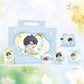 Authentic Love and Deepspace Merch Gift Set [ Foundation puff , powder puff , storage box , acrylic chain , multi use sticker , small card ]