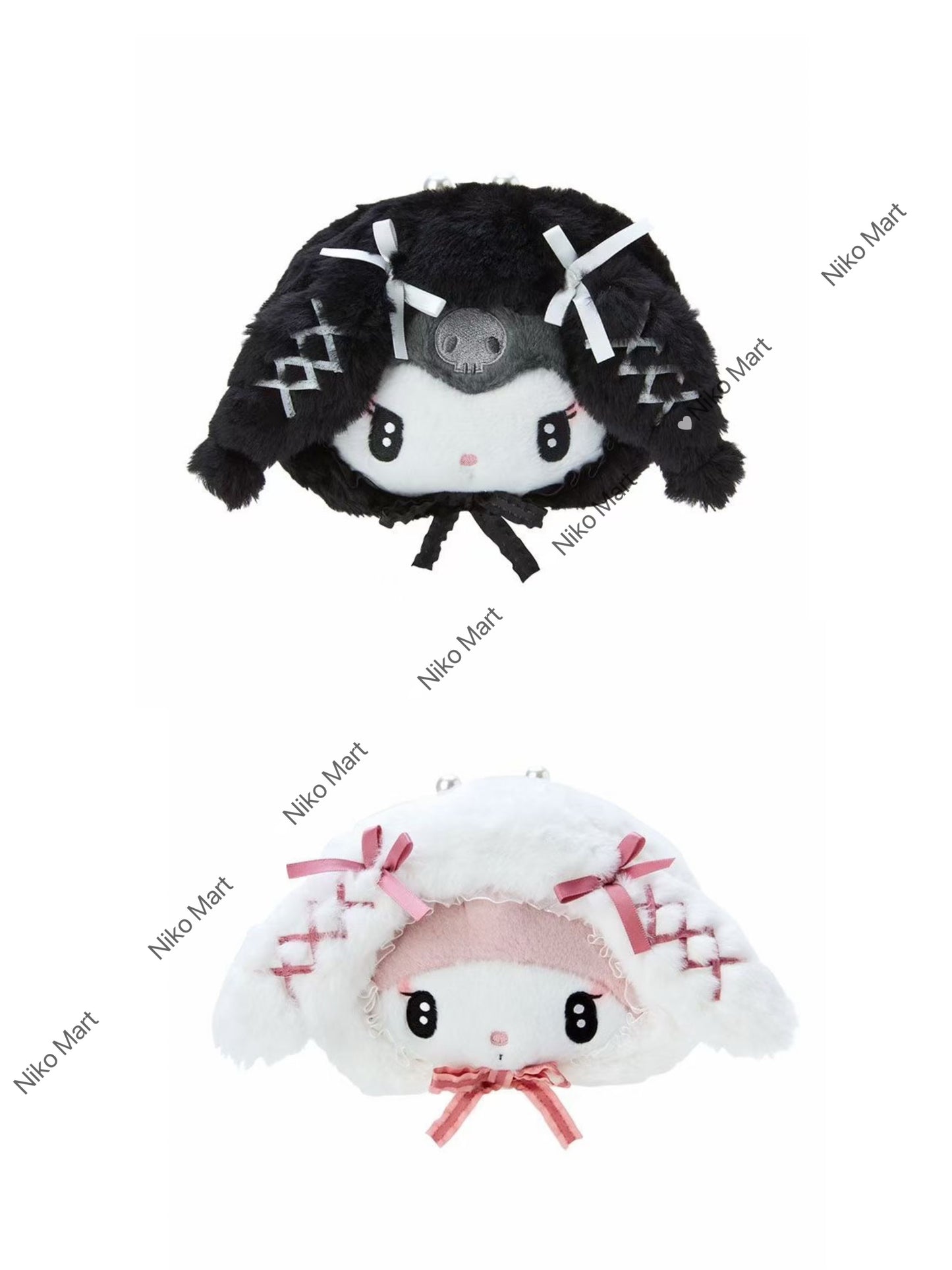 Cute Sanrio Japanese style My Melody Kuromi Fluffy Coin Bag Ears
