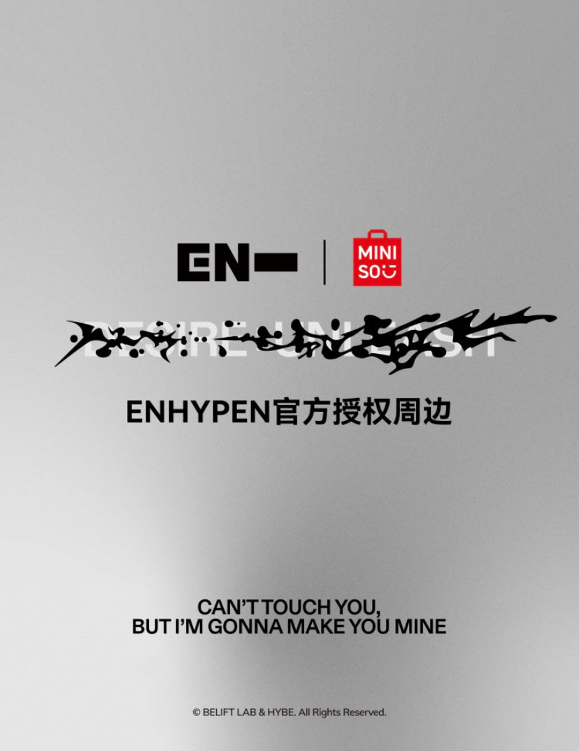 Authentic K-pop Enhypen Potrait Series X Miniso Collaboration