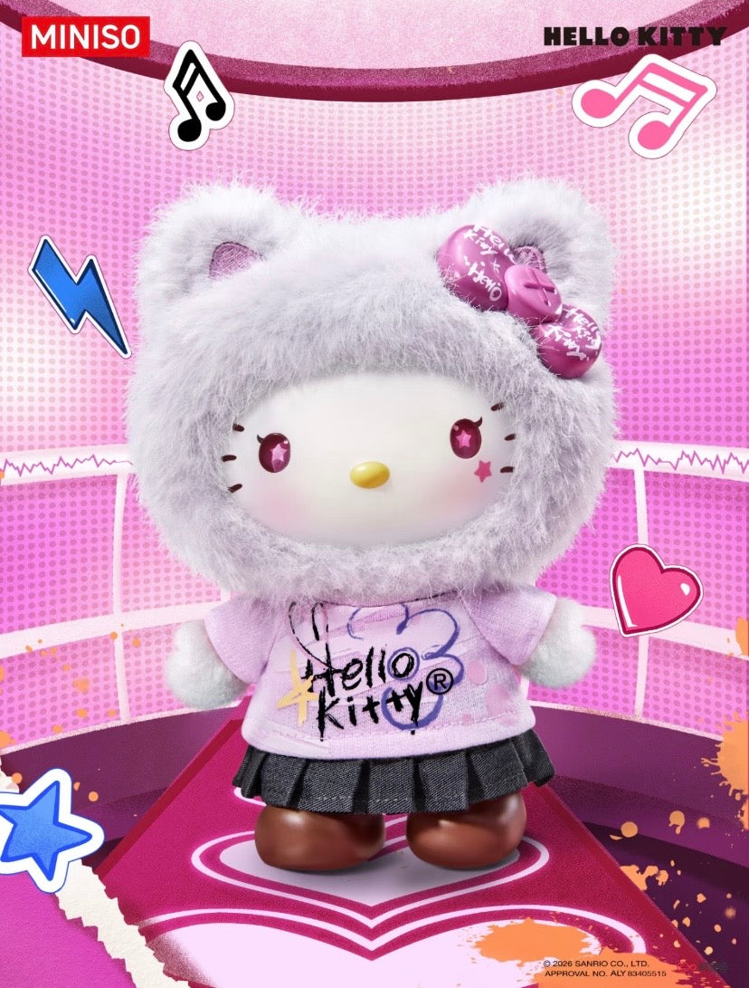 [Authentic] Sanrio Characters Miniso Hello Kitty Graffiti Blind Boxes Vinyl Plush Pendant