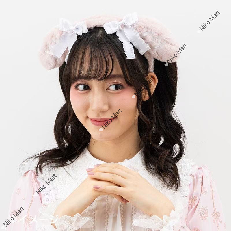 Cute Sanrio Japanese style My Melody Kuromi Fluffy Coin Bag Ears