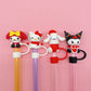 Sanrio Set of 6 Straw Toppers 10mm Stanley Tumbler Hangyodon Hello Kitty My Melody Kuromi Kerroppi