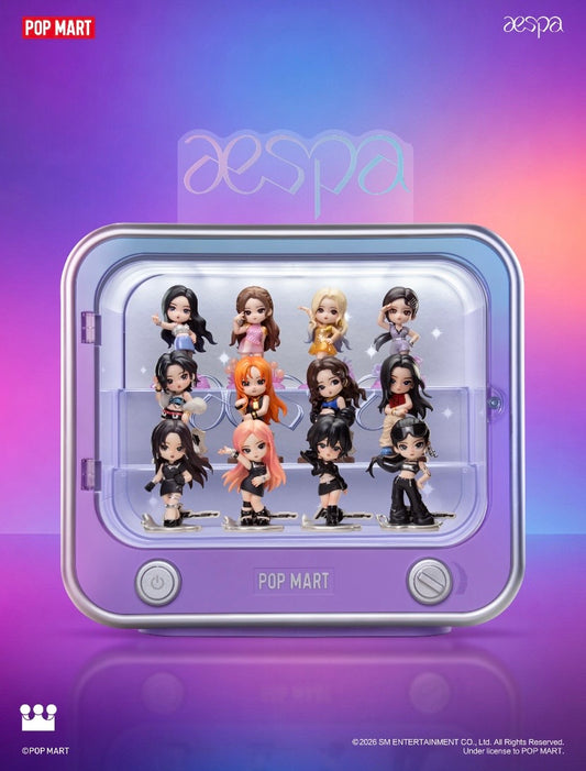 8/21 Authentic Blind Boxes Popmart x K-pop Aespa Lumunious Display Case