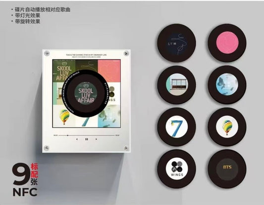 K-pop BTS NFC Song Player Fridge Magnet Set Rotating Disc