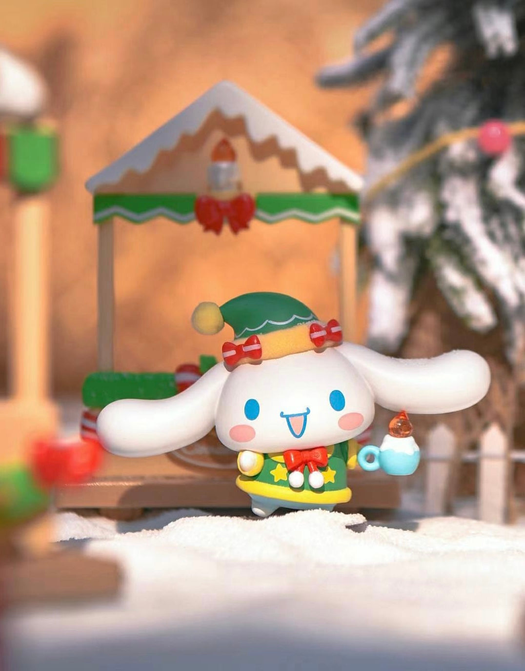 [Authentic] Sanrio Christmas Blind Boxes Hello Kitty Cinnamoroll My Melody Kuromi Hangyodon Pochacco Christmas Ornament Doll Figure