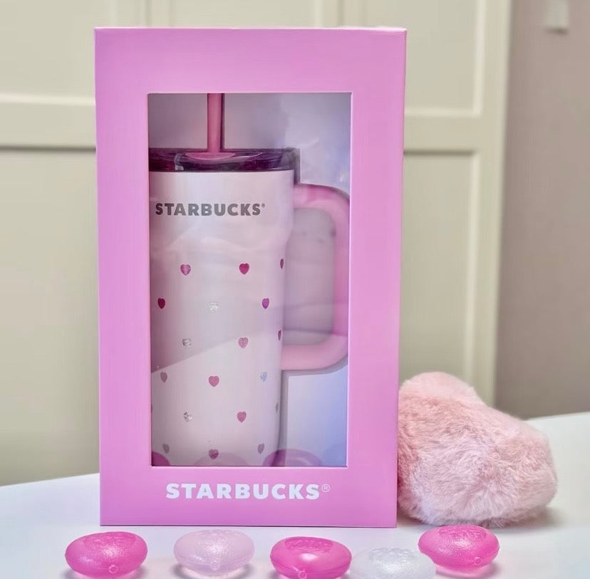 Pre-order Authentic Starbucks Heart Tumbler 670ml