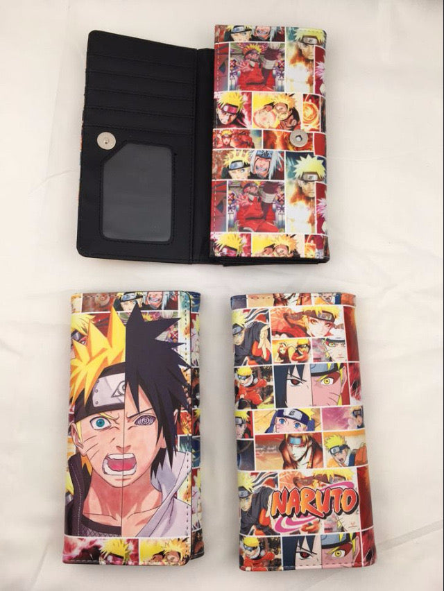 Anime Naruto  Money Wallet Gaara Itachi Kakashi Flip Style 2