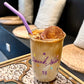 Taylor Swift Glass Cup with purple straw Speak Now