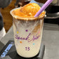 Taylor Swift Glass Cup with purple straw Speak Now