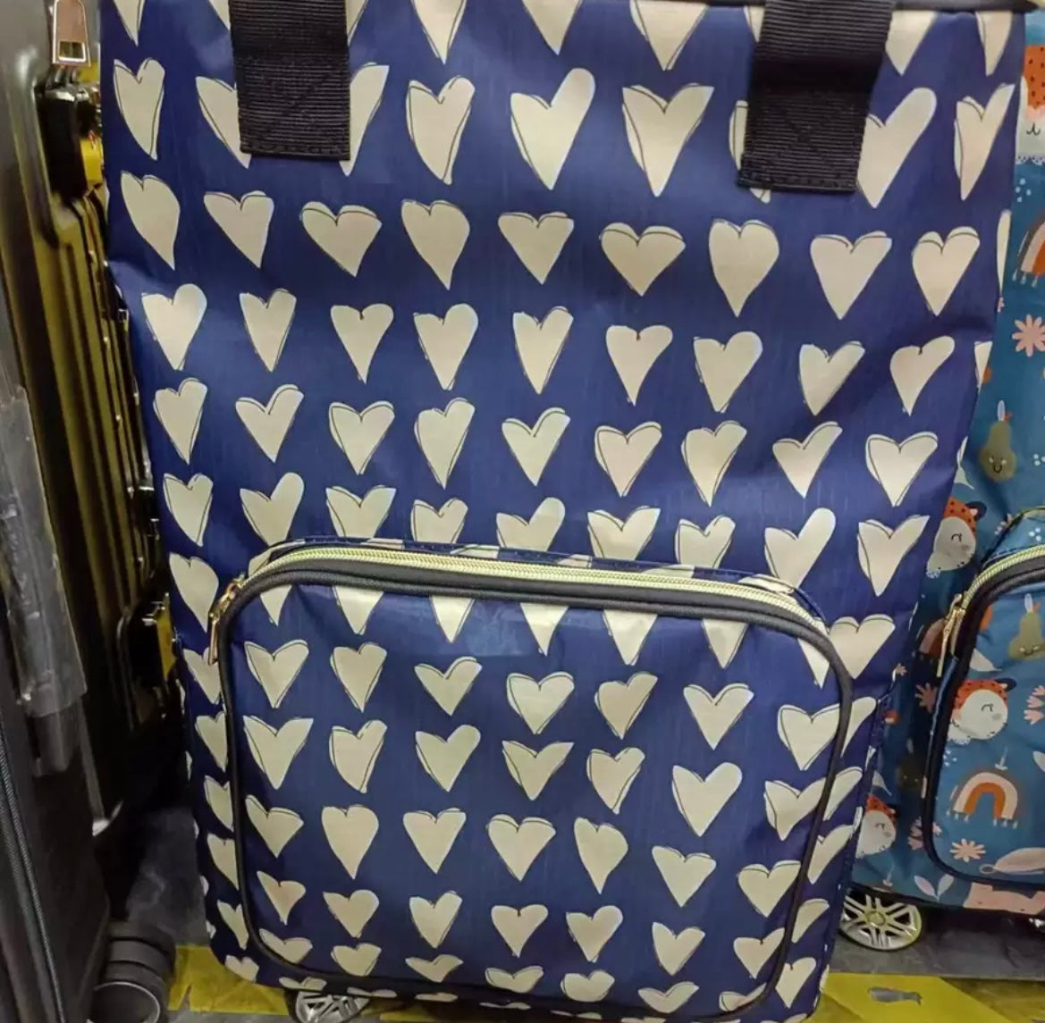 Sanrio Insulated Shopping Bag Trolley With Wheels My Melody Cinnamoroll Hello Kitty Pompompurin